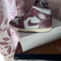 🔥Occasion!Air Jordan 1 mid Sky J Mauve-perfette..