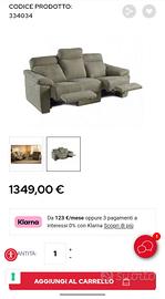  Divano tre posti in ecopelle più velluto,c