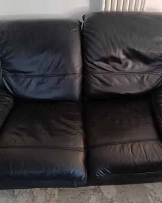 Divani in pelle colore nero