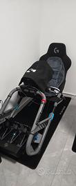 Playseat trophy con volante e pedaliera Fanatec 