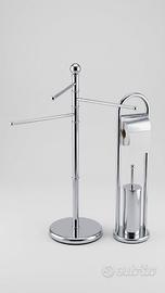 Set bagno portarotolo e asciugamani