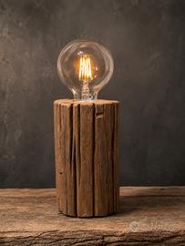 lampada artigianale design Alpino trave baita 