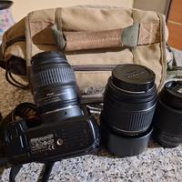 kit Nikon D40 piu 3 obiettivi piu borsa 