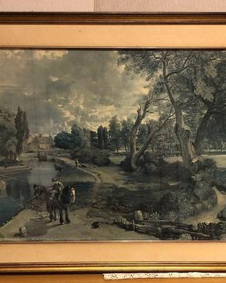 Quadro vintage con cornice - Paesaggio di Constabl