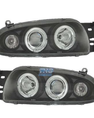 FARI FORD FIESTA 95-99 ANGEL EYES SFONDO NERO