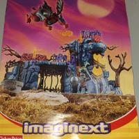 castello con drago e personaggio 