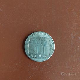 Moneta fifa world cup Argentina 1978 argento