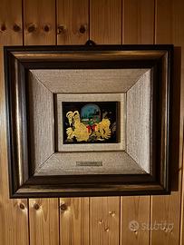 A. Ligabue. Combattimento di galli. Sergraf. oro