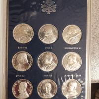 Set 9 medaglie papi