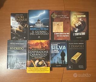 Lotto 8 Libri Thriller, Noir e Misteri Storici