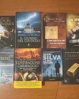 Lotto 8 Libri Thriller, Noir e Misteri Storici