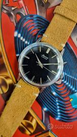 Alpina Standard 34mm Black Dial 1960s cal.598r 