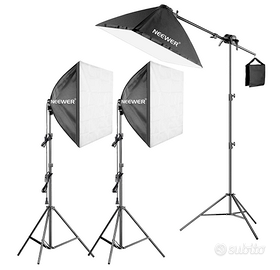 Set di 3 Softbox per foto e video