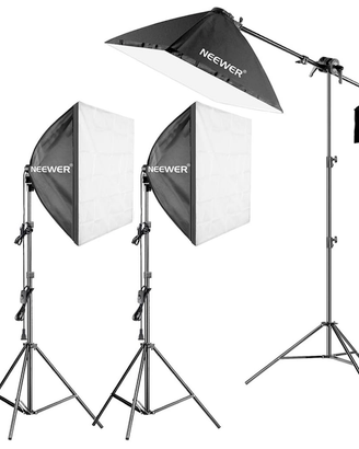 Set di 3 Softbox per foto e video