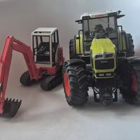 Trattore ed escavatore Bruder 