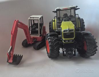 Trattore ed escavatore Bruder 