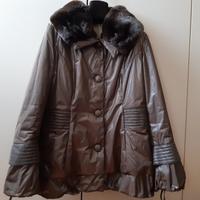 Giaccone collo pelliccia CINCILLA REX taglia 48
