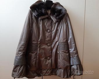 Giaccone collo pelliccia CINCILLA REX taglia 48
