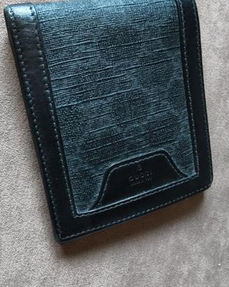 Portafoglio Gucci GG Supreme vintage pelle nera