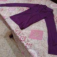 Maglioncino Sisley Viola a Scollo a V – Donna