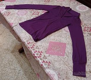 Maglioncino Sisley Viola a Scollo a V – Donna