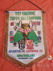 Juventus calcio Gagliardetto Finale HEYSEL origina