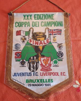 Juventus calcio Gagliardetto Finale HEYSEL origina