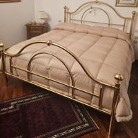 Letto lipparini bagnato in oro, con rete a molle