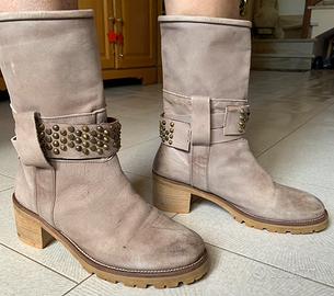 Stivali donna effetto consumato