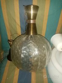 lampada sospensione sferica vintage