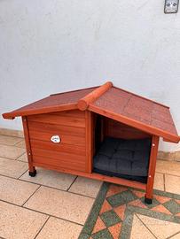 Cuccia in legno cane/gatto nuova con scatolo