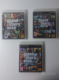 Lotto 3 Giochi GTA per Sony Playstation 3 PS3