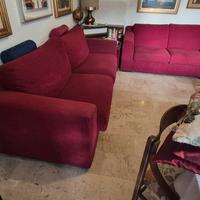 Divani Chateau D'Ax in velluto bordaeux