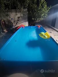 piscina lunghezza 4mt, larga 2mt, altezza 1mt