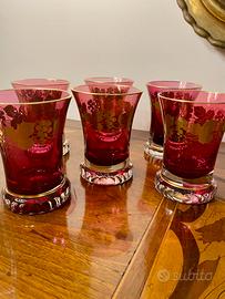 6 bicchieri in cristallo