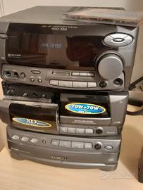 Impianto stereo Keenwood rxd 550 con casse