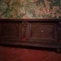 Spalliera legno scolpito scontatissima