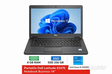 Dell E5470 i5 8GB SSD 256 14” Perfetto