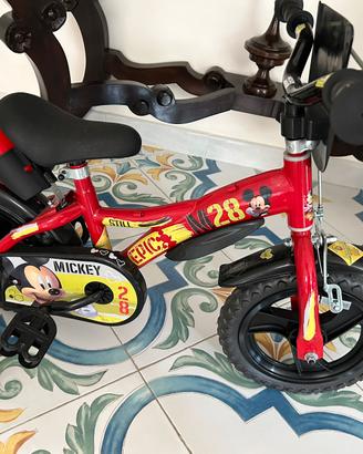 Bicicletta bambino mickey topolino nuova