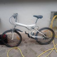 bici pieghevole in alluminio. gomme nuove cambio n