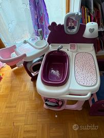 Centro Nursery Bambole Smoby Baby Nurse + Seggioli