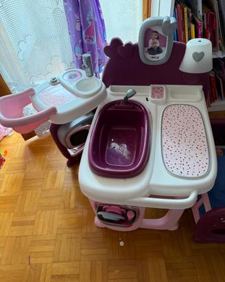 Centro Nursery Bambole Smoby Baby Nurse + Seggioli