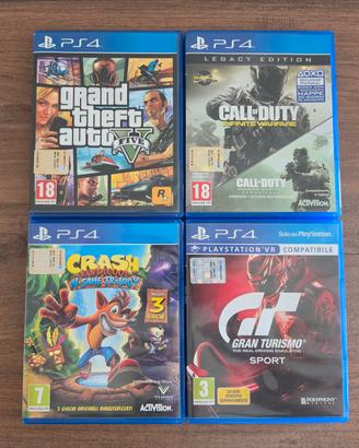 Lotto videogiochi PlayStation 4 (PS4) semiNUOVI