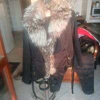 giubbotto invernale da donna   collo in pelo vero