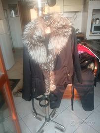 giubbotto invernale da donna   collo in pelo vero