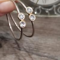 Orecchini d'argento anni 80