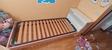 letto bambina legno