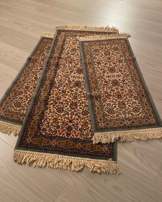 Set 3 tappeti (parure) stile persiano