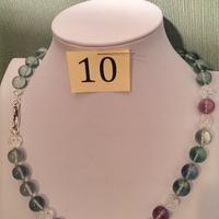 Collana con gemme di Fluorite 