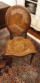 4 SEDIE ANTICHE NOCE e PAGLIA DI VIENNA